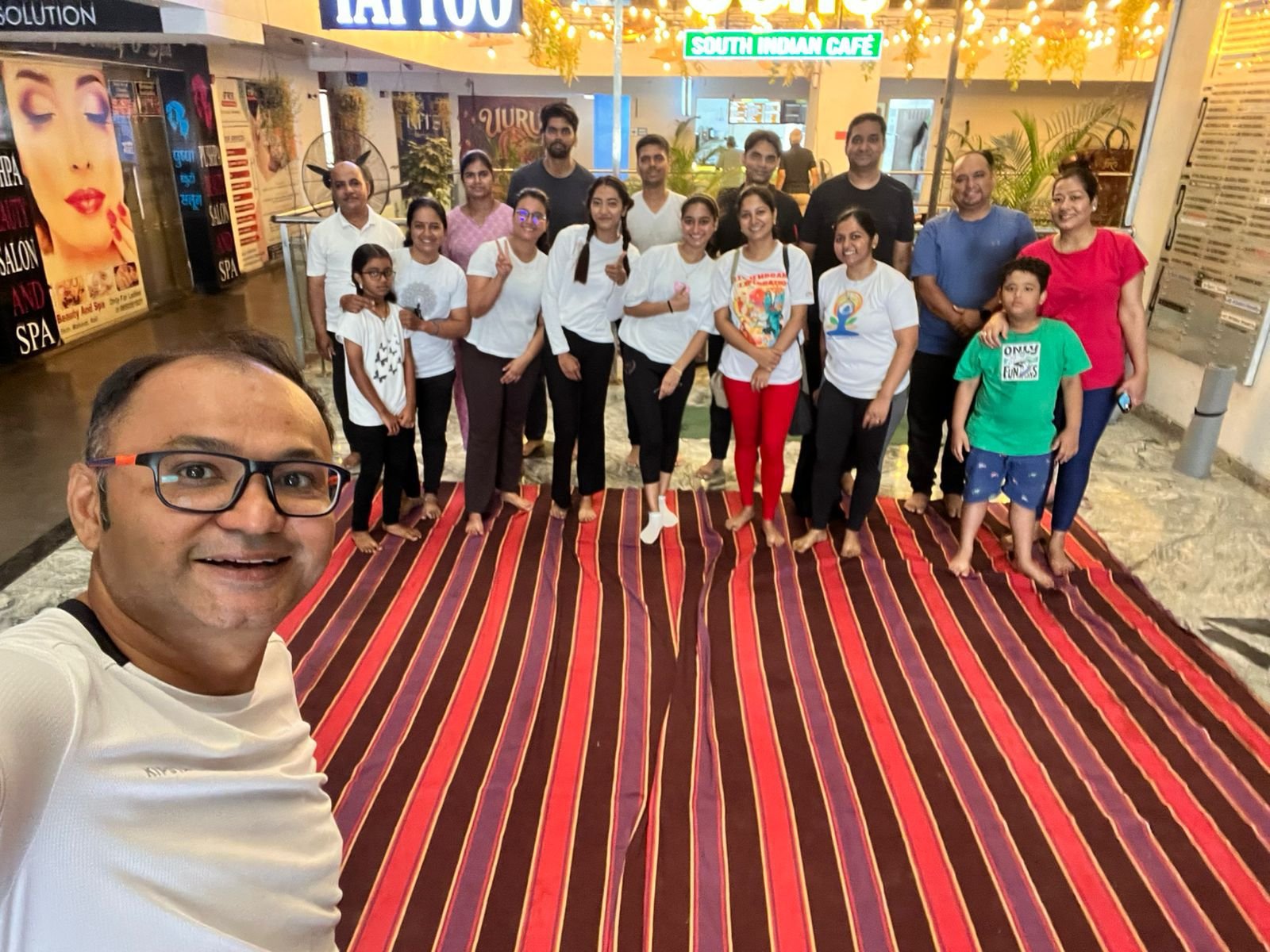 LiveFit members after a class session