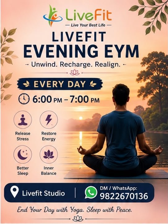 Evening EYM yoga session for stress release